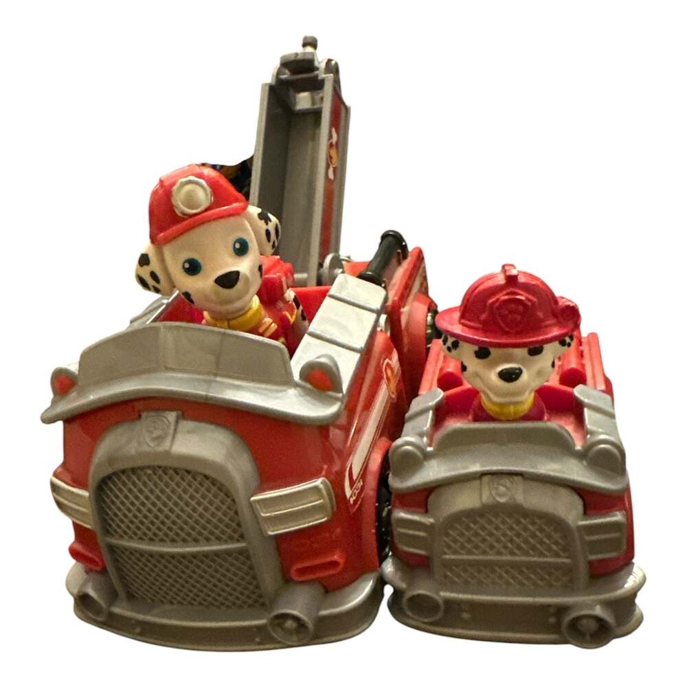 Paw Patrol Marshall Fire Truck Vehicle and Mini Vehicle Set with Figurine